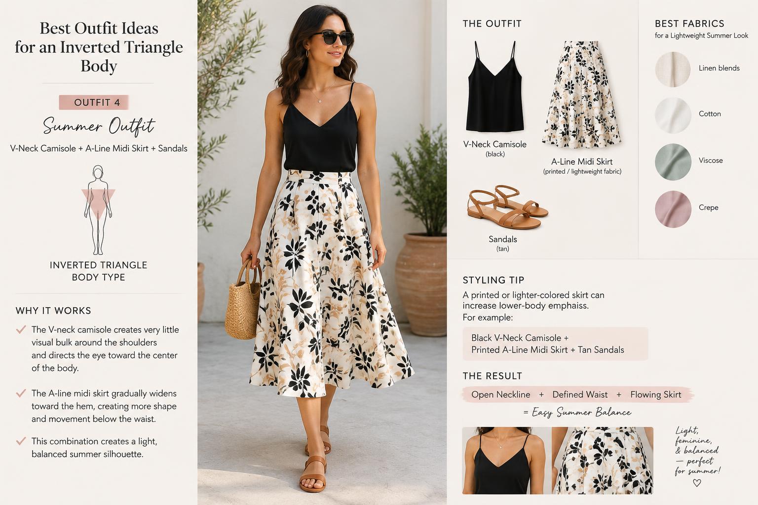Best Outfit Ideas for an Inverted Triangle Body Outfit 4 Summer Outfit