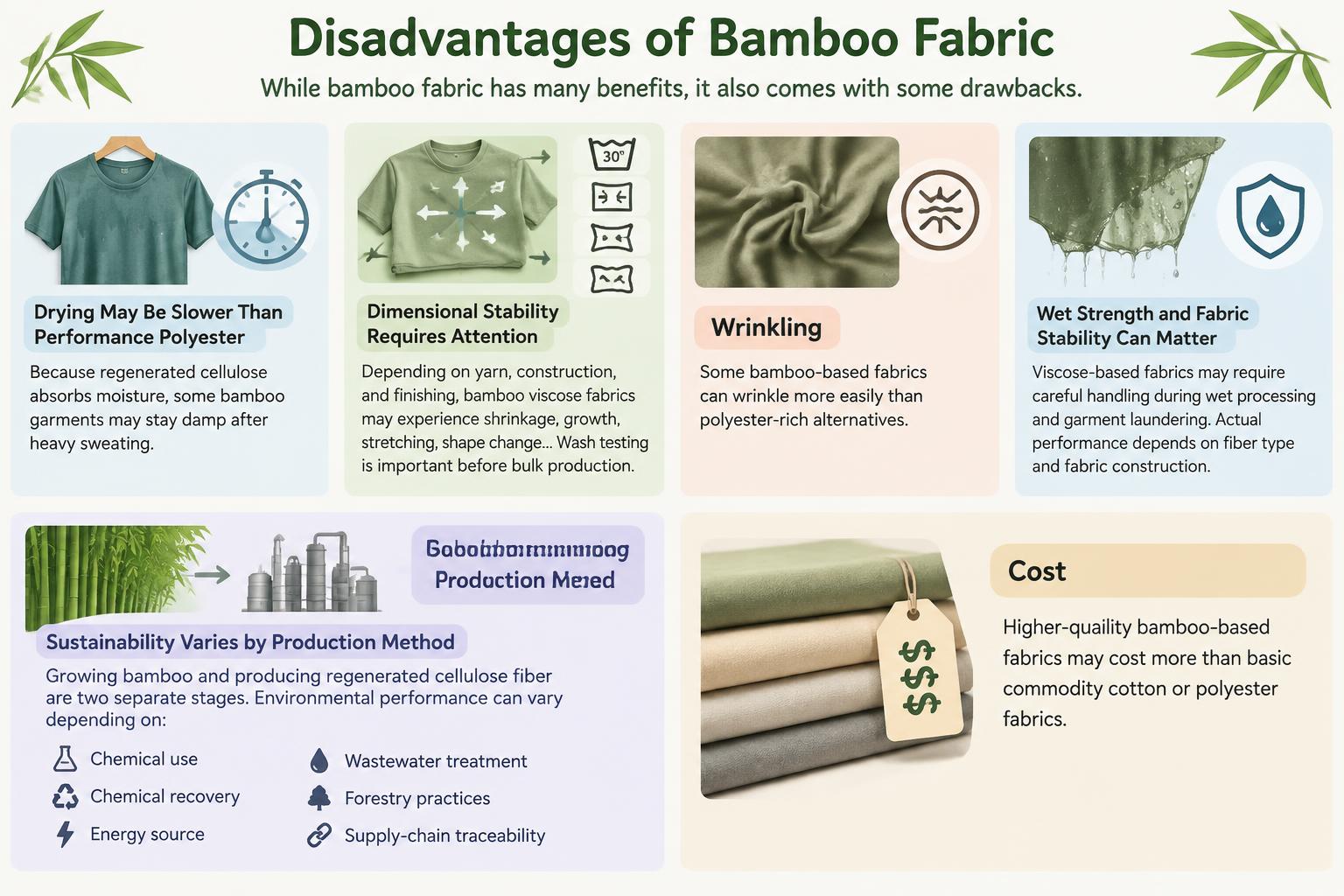 Disadvantages of Bamboo Fabric