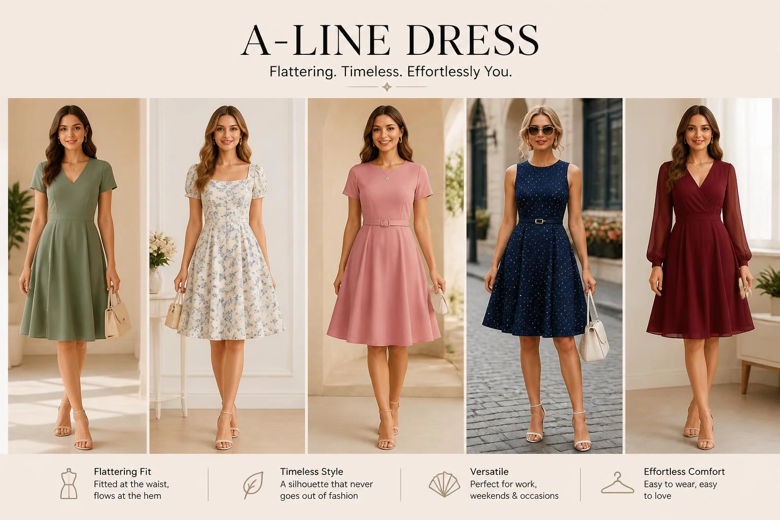 Dresses for Women A Line Dress