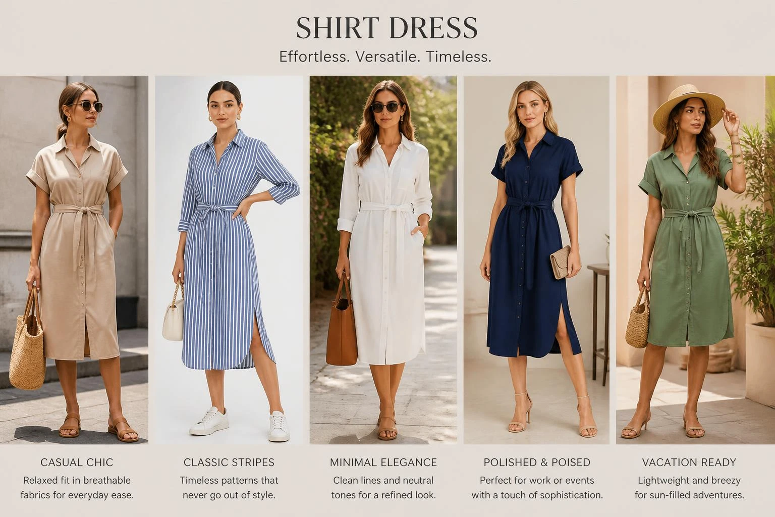 Dresses for Women Shirt Dress