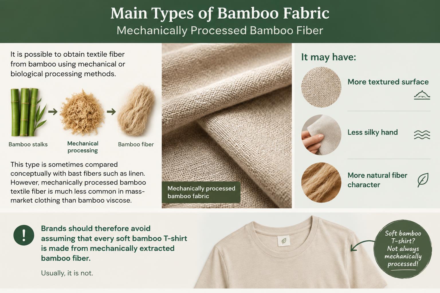 Main Types of Bamboo Fabric Mechanically Processed Bamboo Fiber