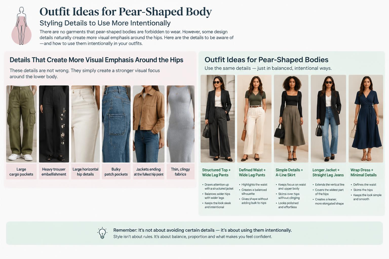 Outfit Ideas for Pear Shaped Body Styling Details to Use More Intentionally