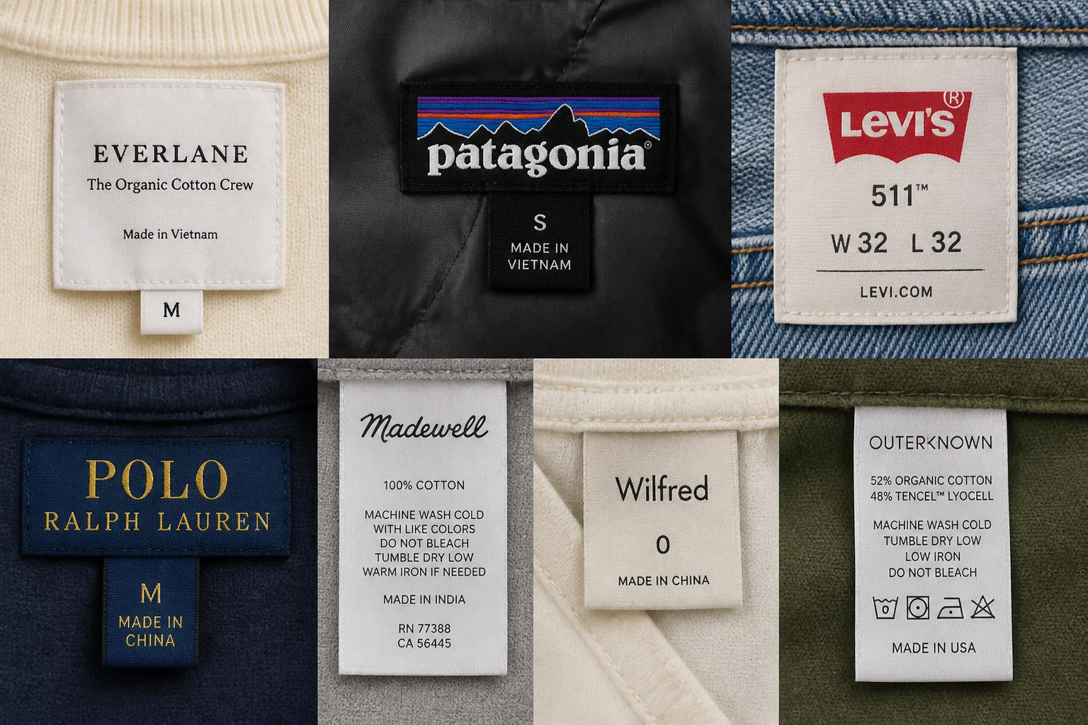 Clothing Labels Attached fashion shirt