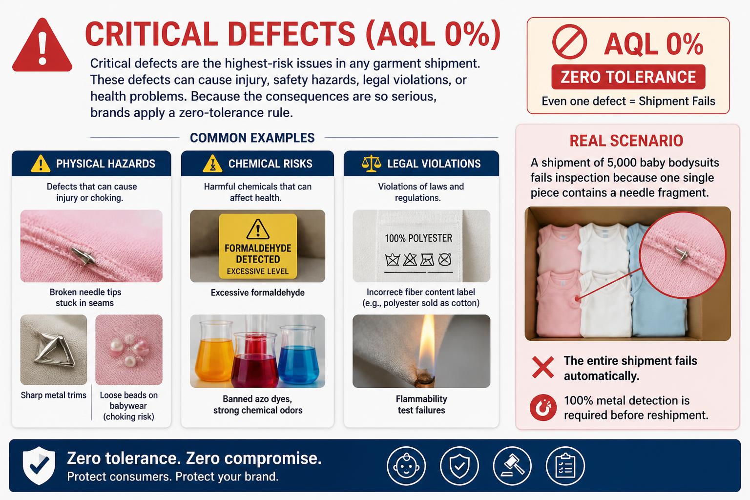 Critical Defects AQL 0