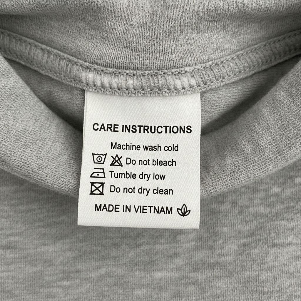 Garment Label Care Label 3
