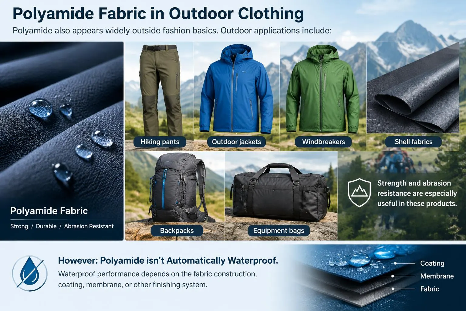 Polyamide Fabric in Outdoor Clothing