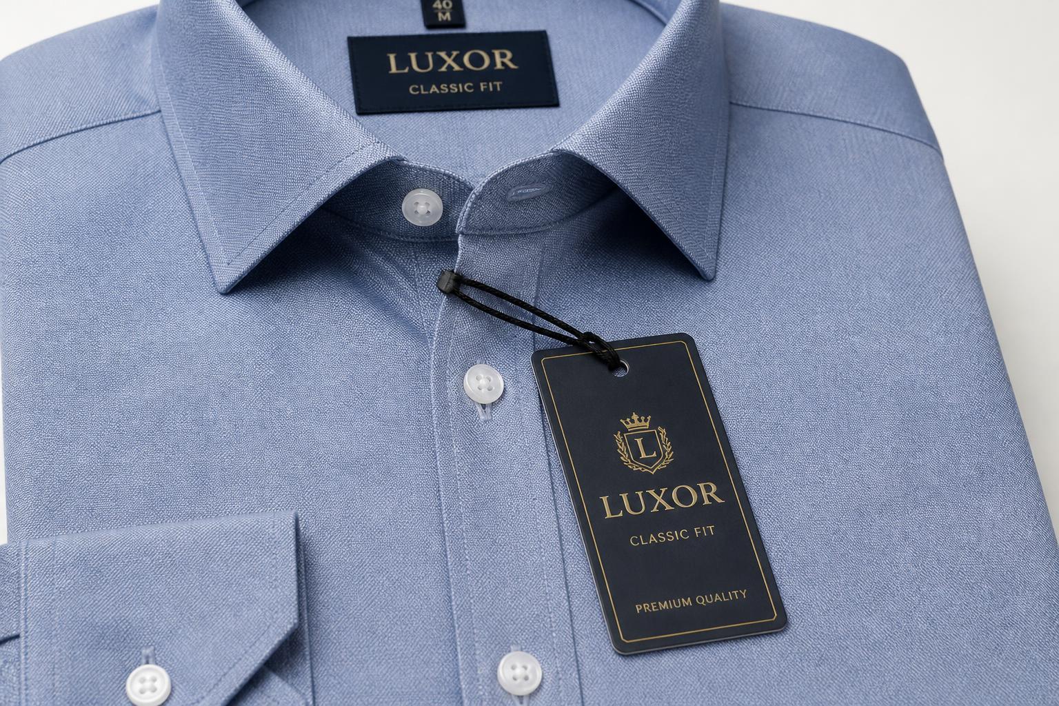 Swing Tags attachment in to fashion shirt