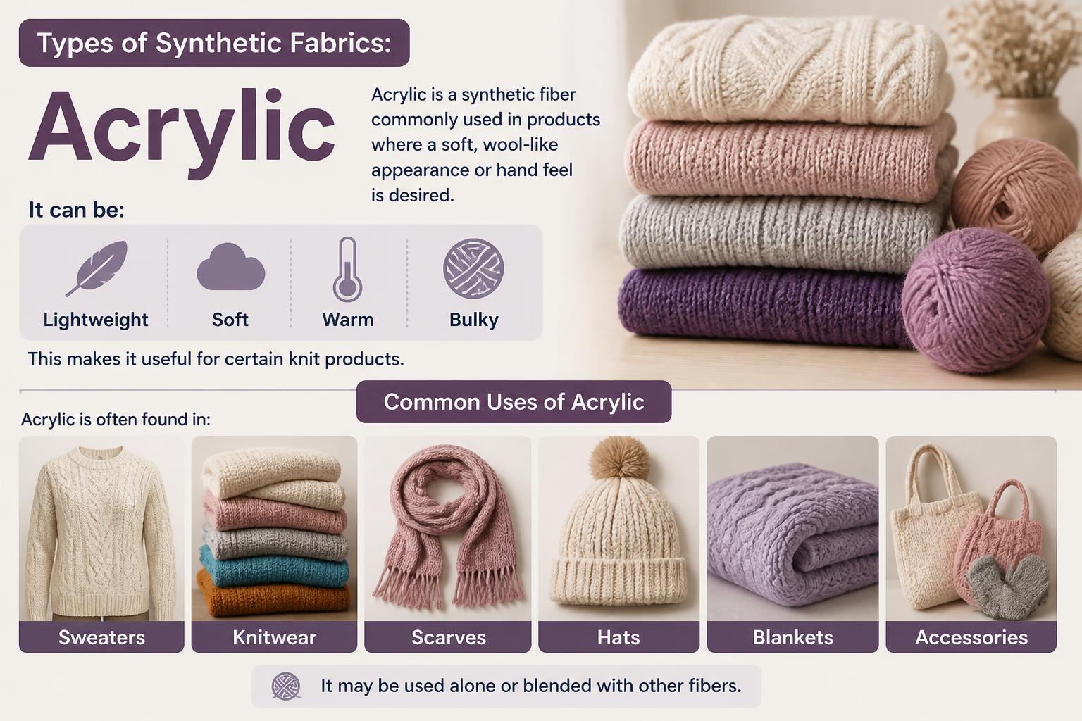 Types of Synthetic Fabrics Acrylic