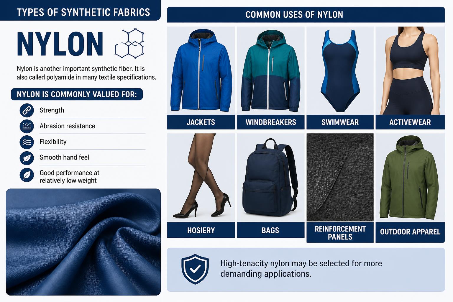 Types of Synthetic Fabrics Nylon