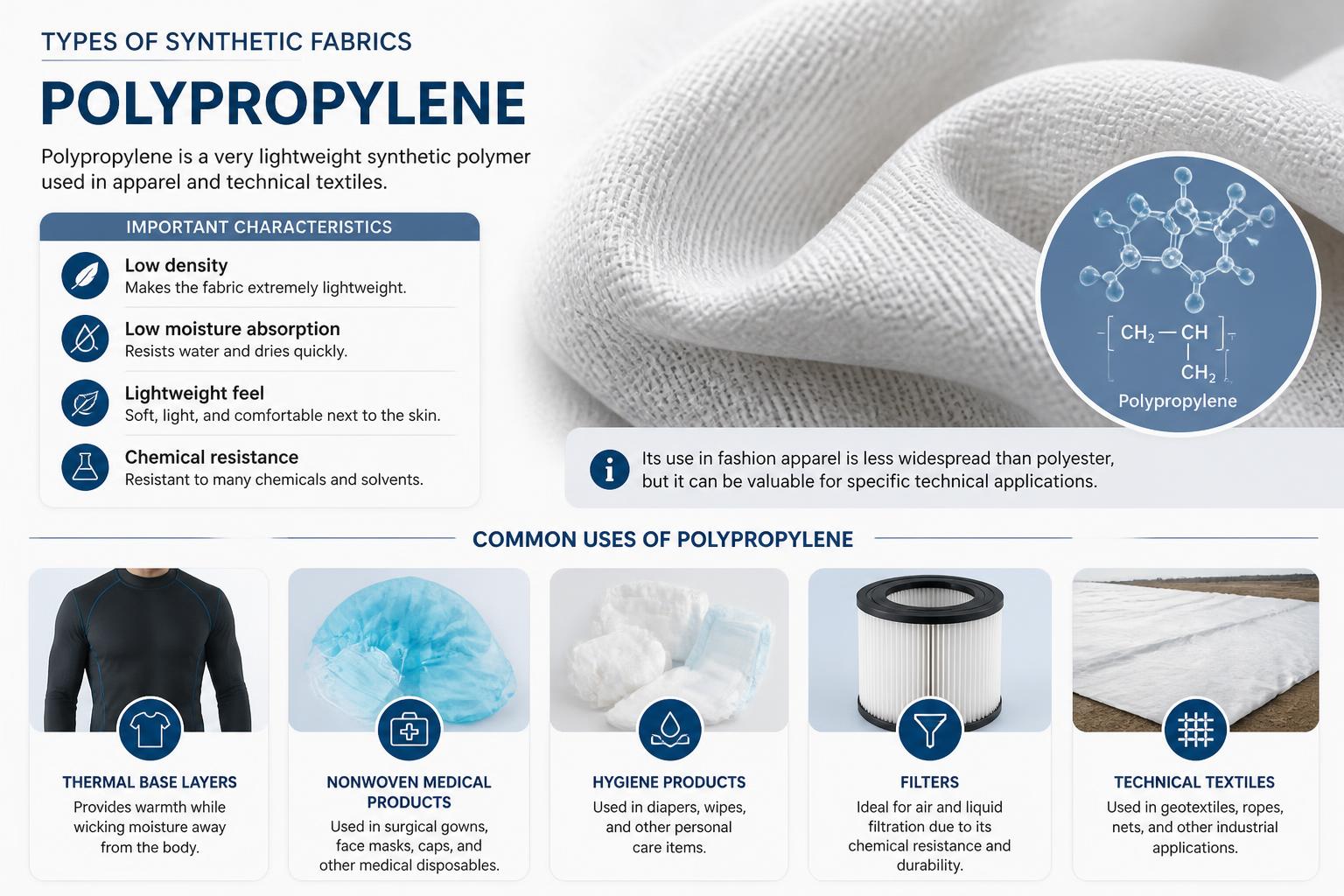 Types of Synthetic Fabrics Polypropylene