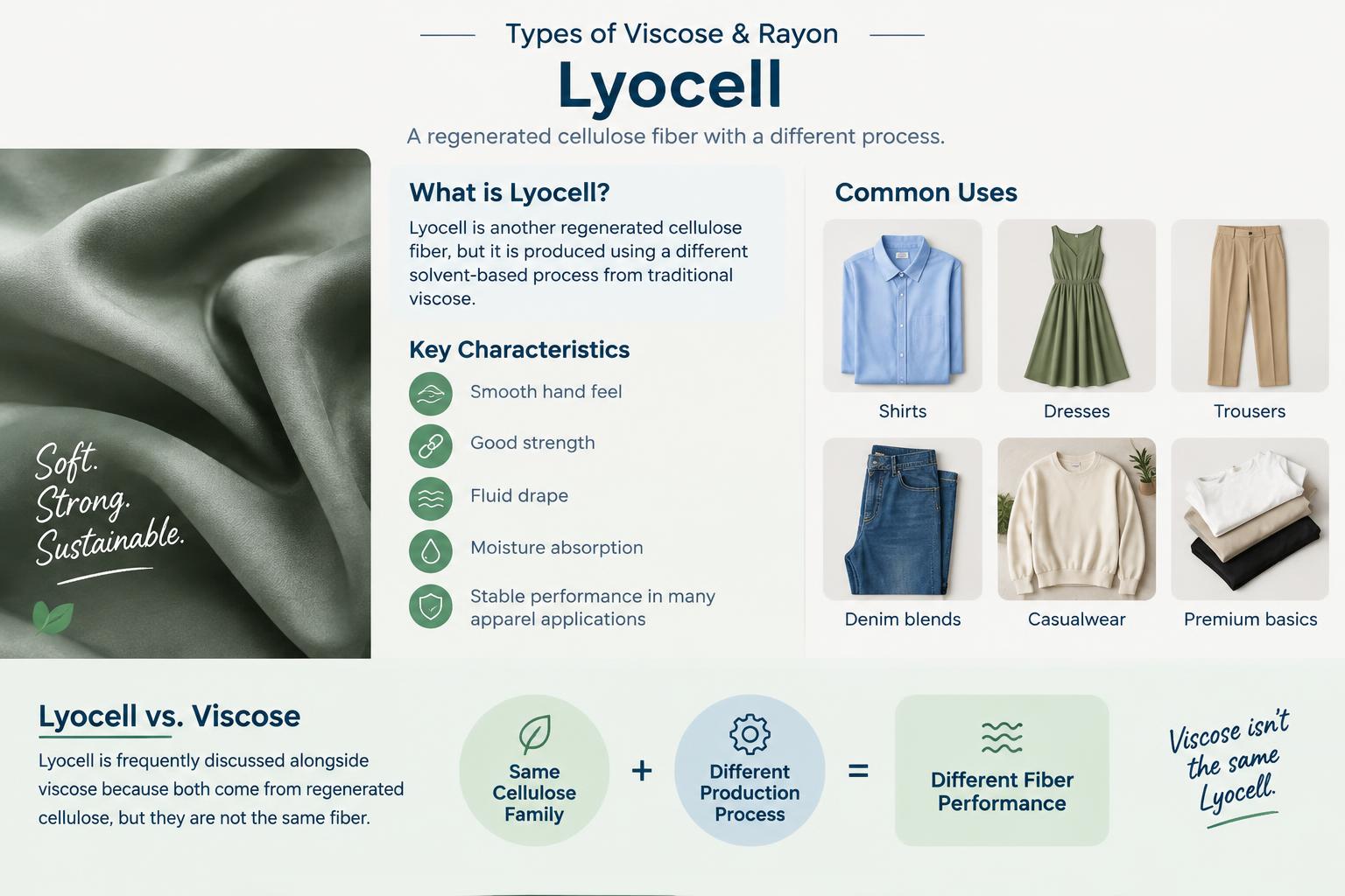 Types of Viscose Rayon Lyocell