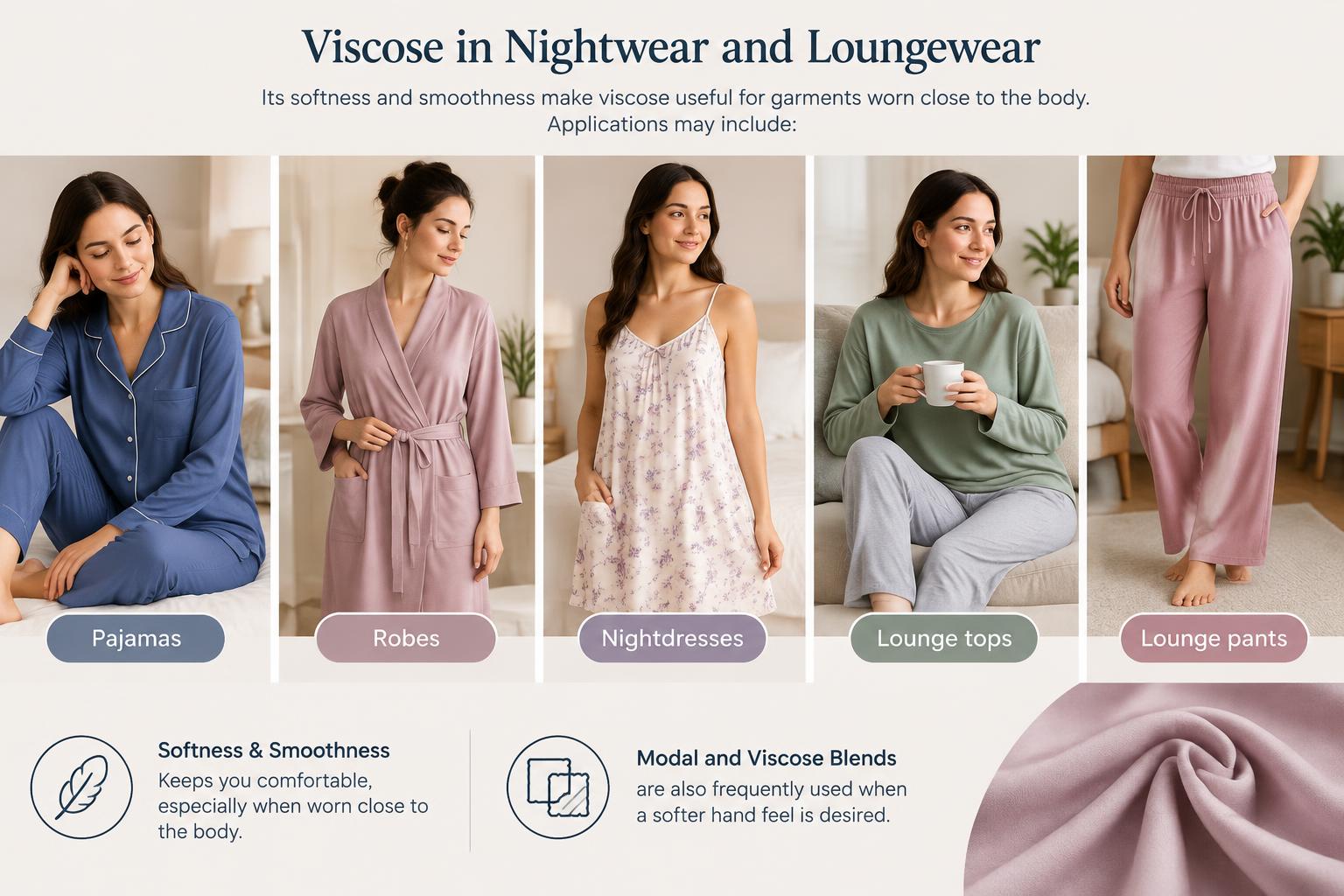 Viscose in Nightwear and Loungewear