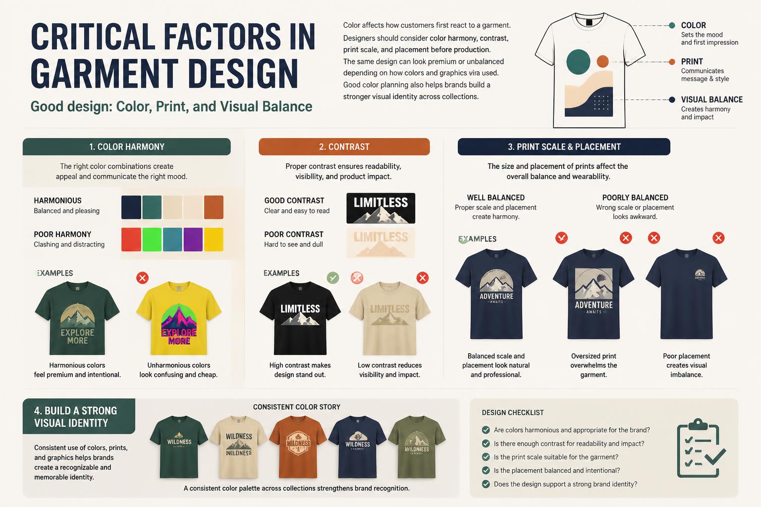Critical Factors in Garment Design Garment Design Guide Color Print and Visual Balance