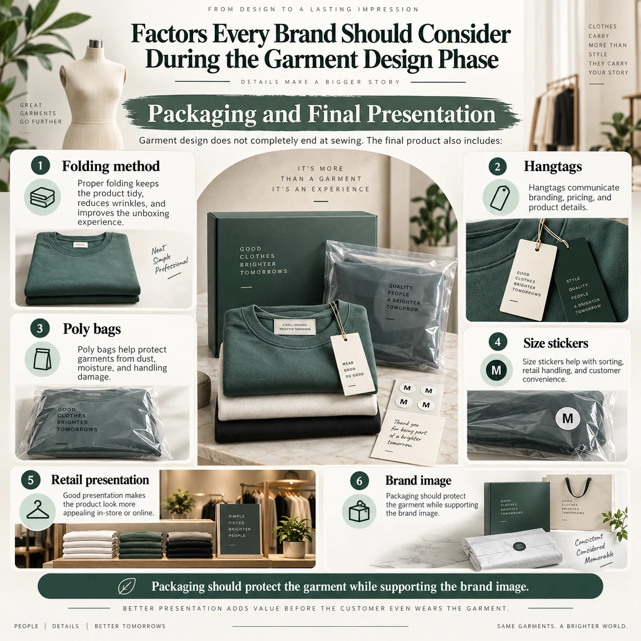 Factors Every Brand Should Consider During the Garment Design Phase Packaging and Final Presentation