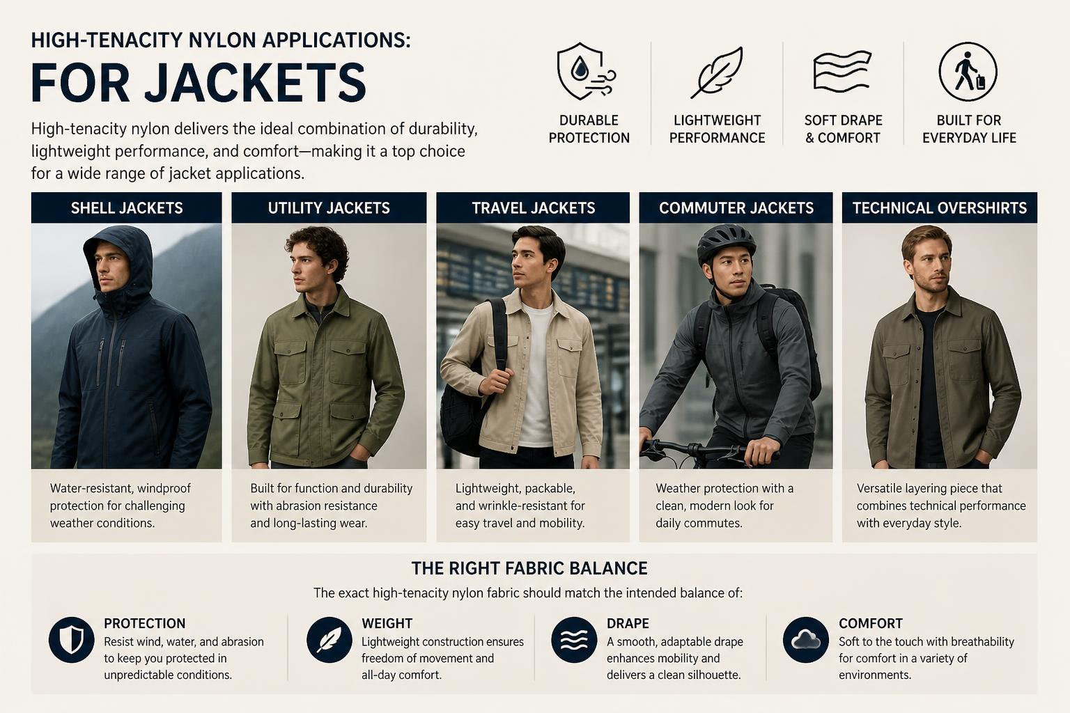 High Tenacity Nylon Applications For Jackets