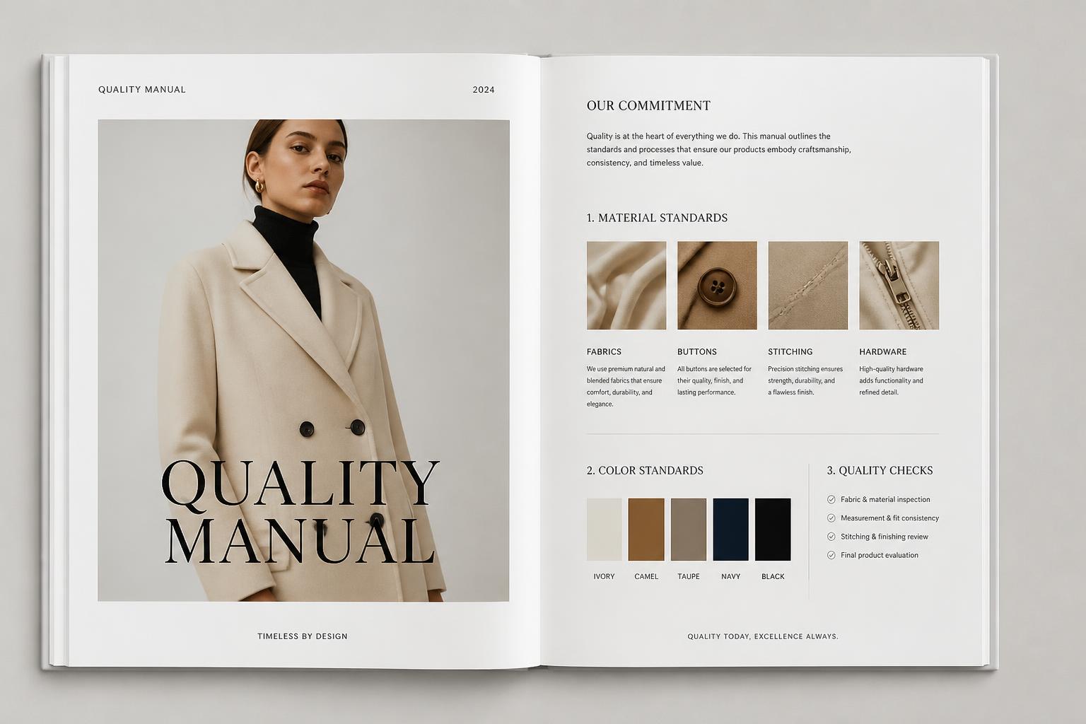 Quality Manual fashion