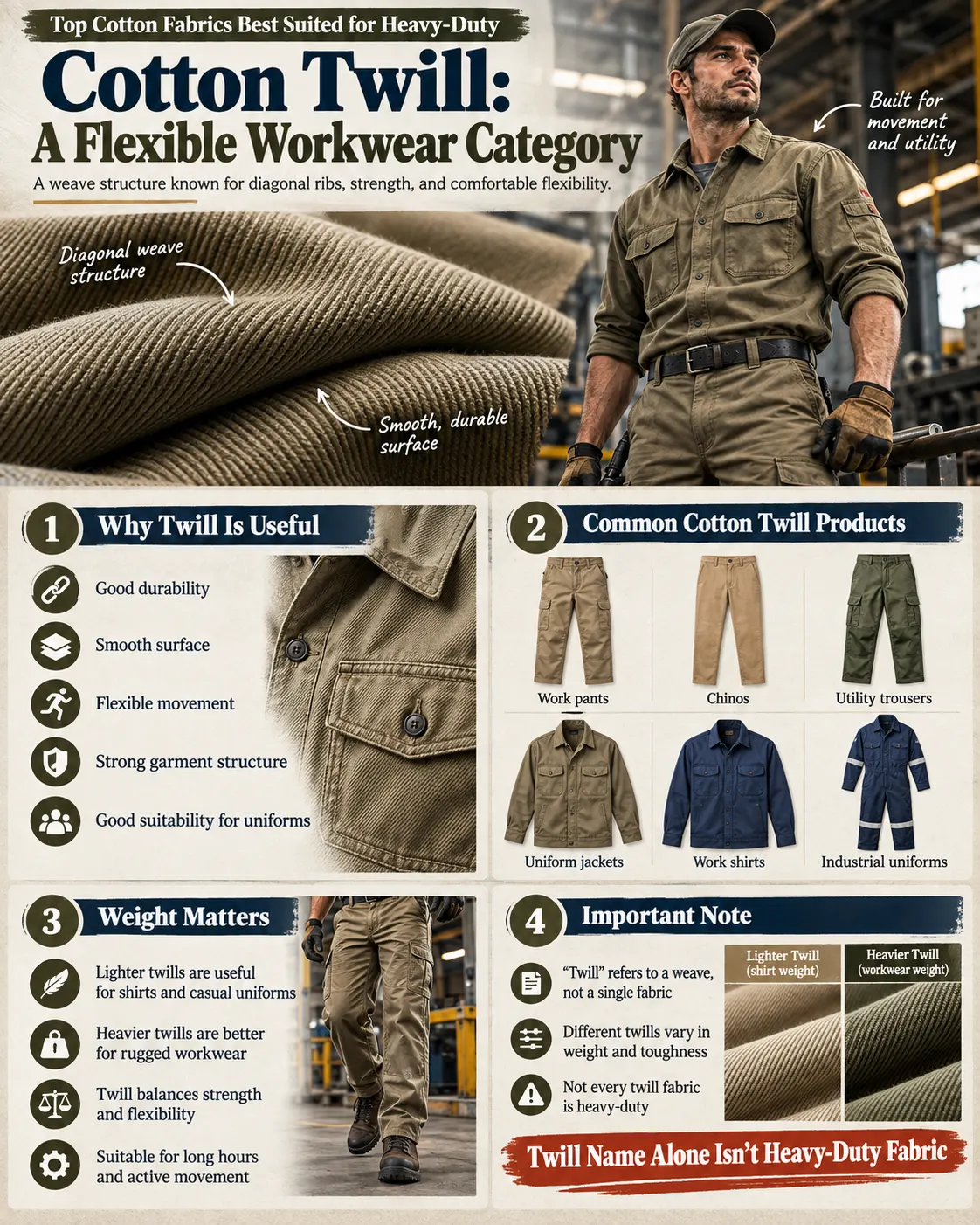 Cotton Twill A Flexible Workwear Category