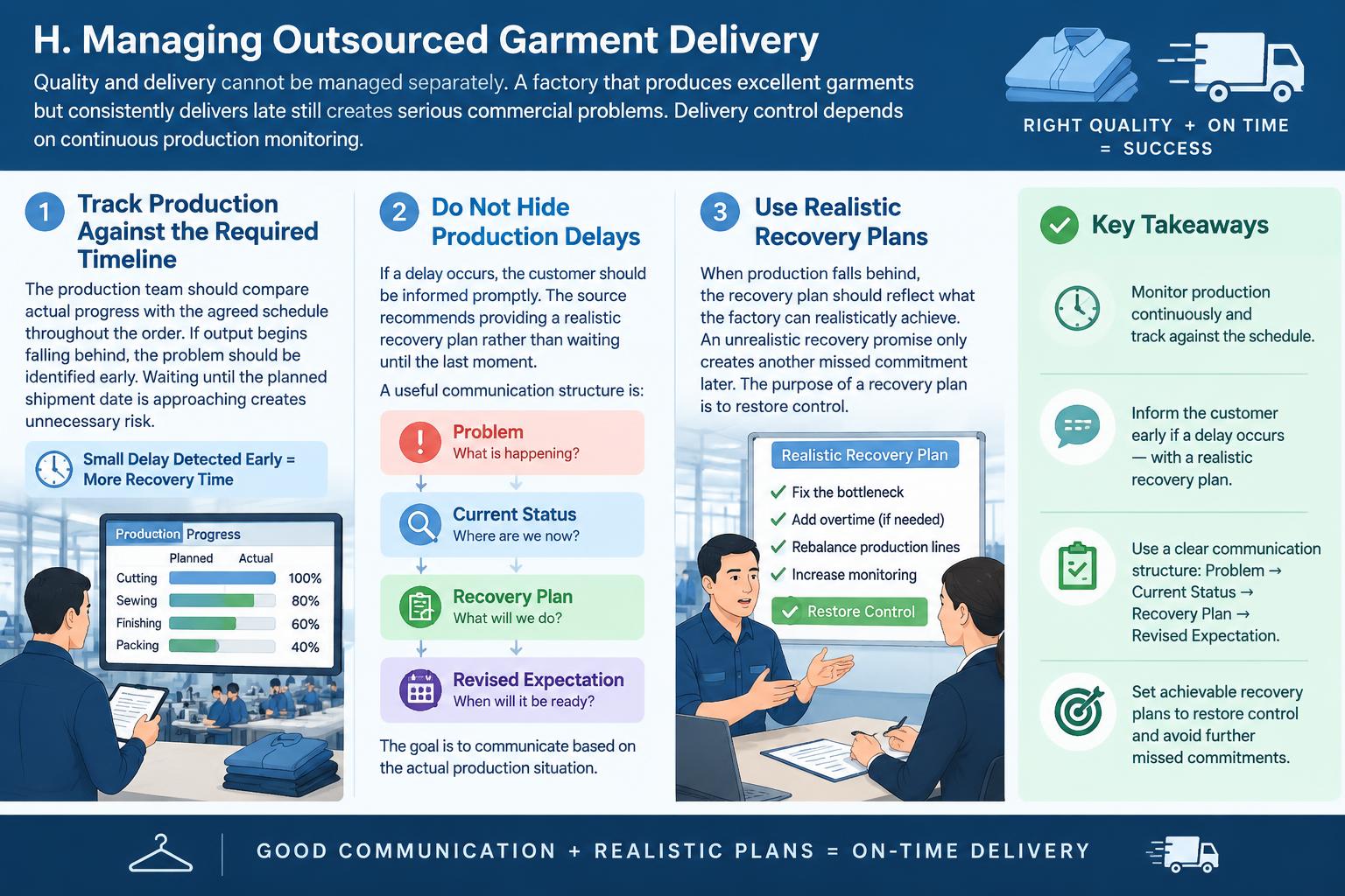 H. Managing Outsourced Garment Delivery