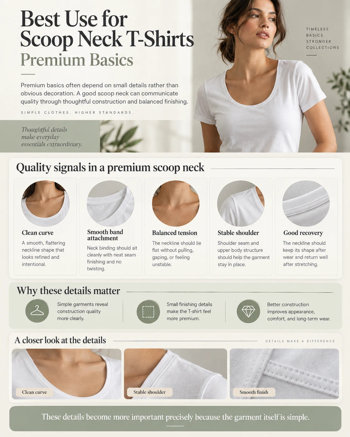 Scoop Neck T Shirts for Permium