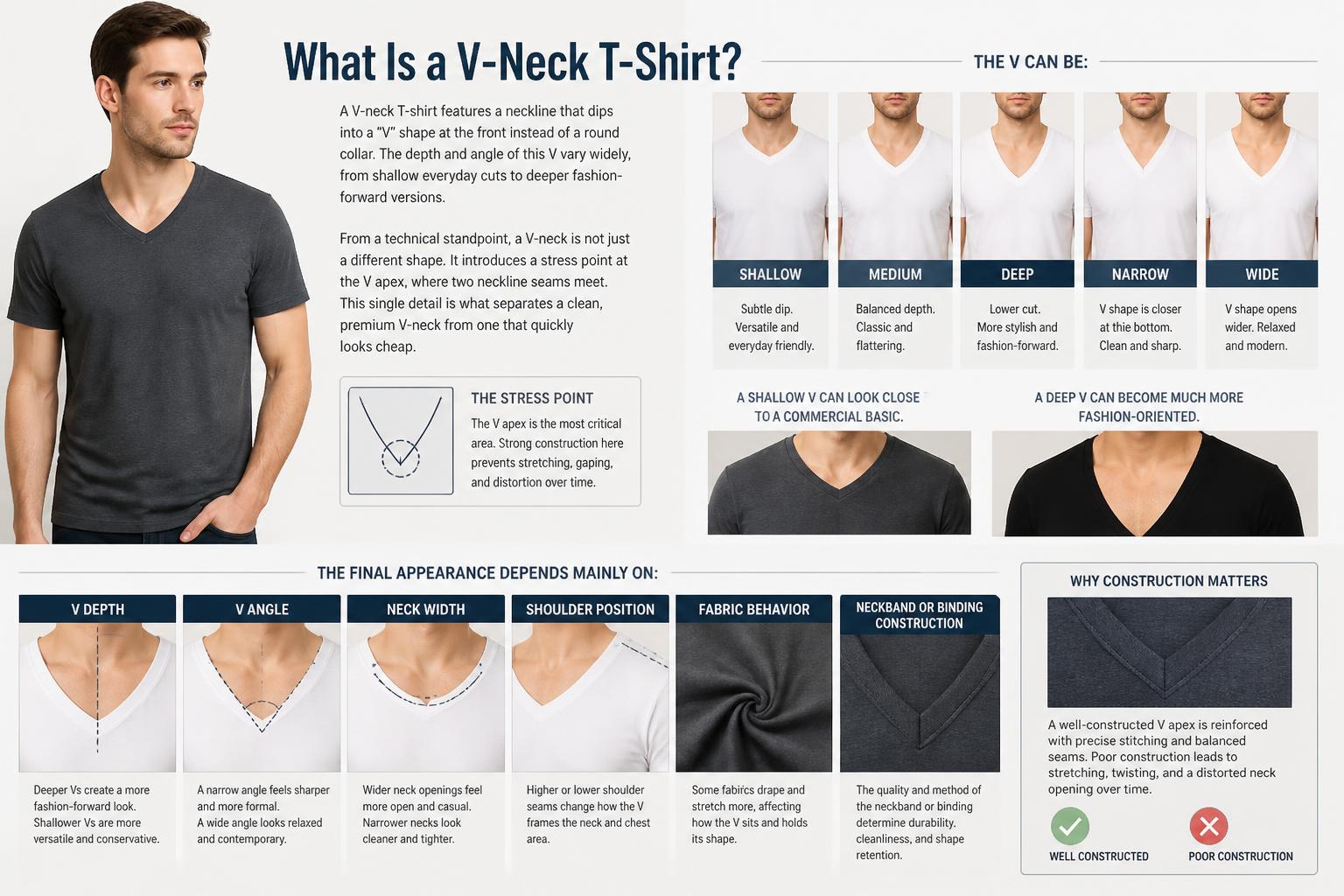 What Is a V Neck T Shirt