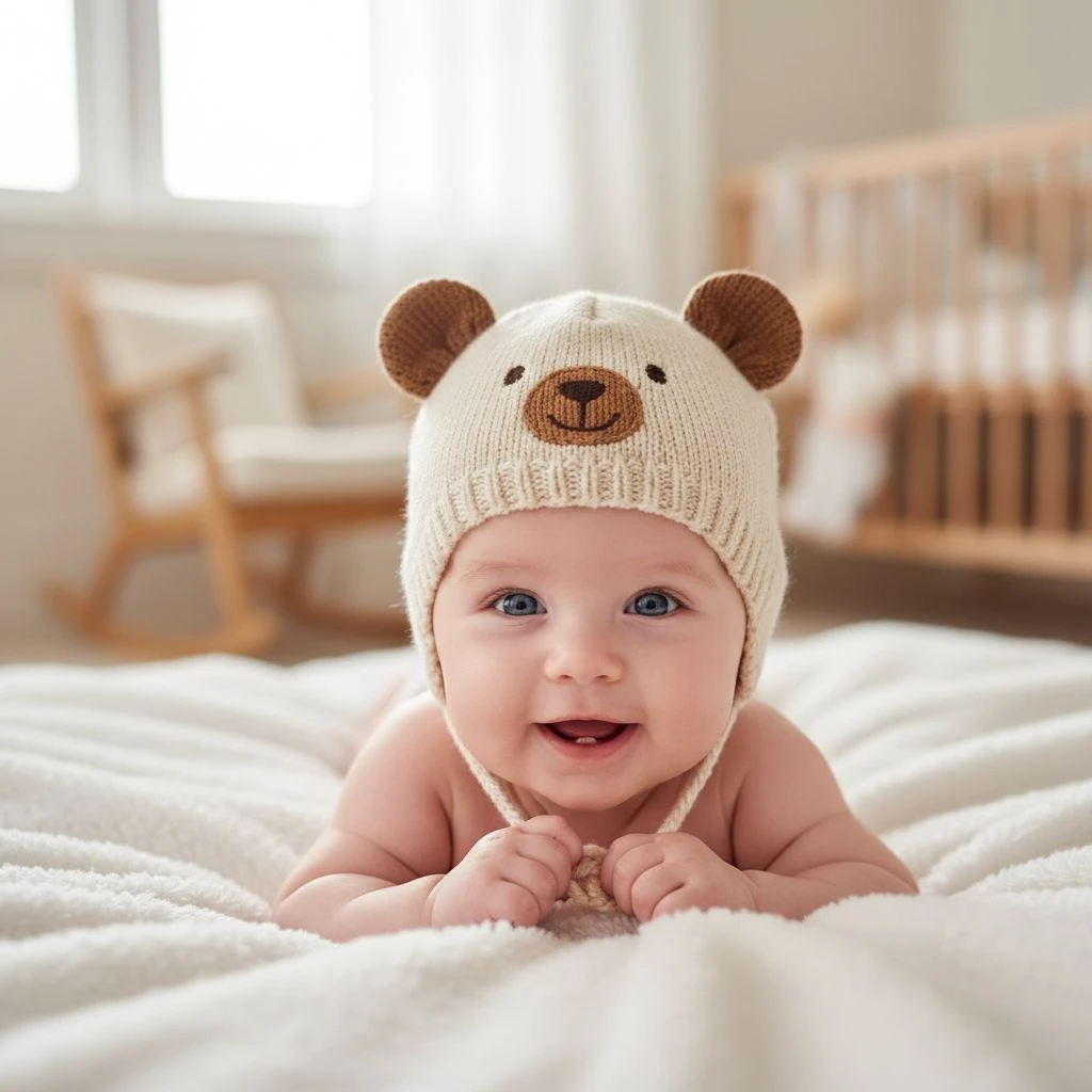 Baby hats wear by baby 1