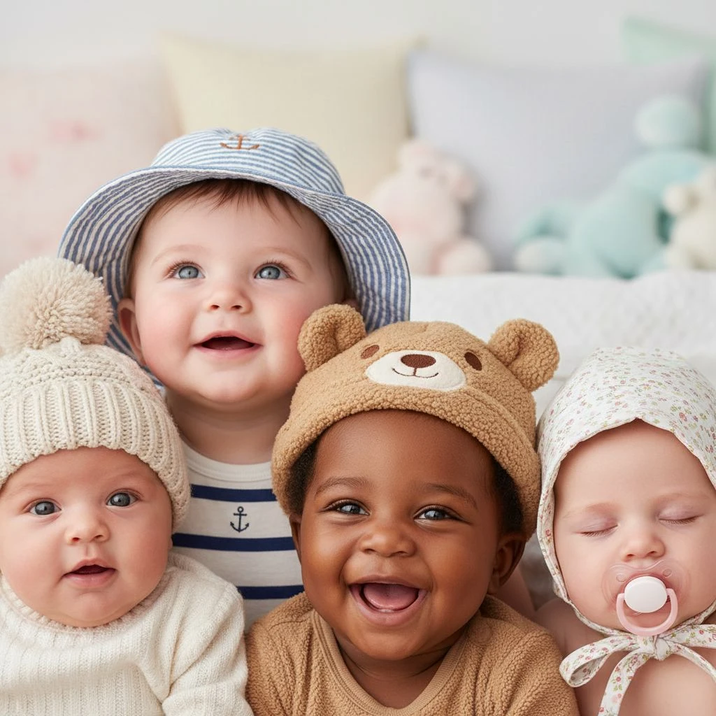 Baby hats wear by baby 3