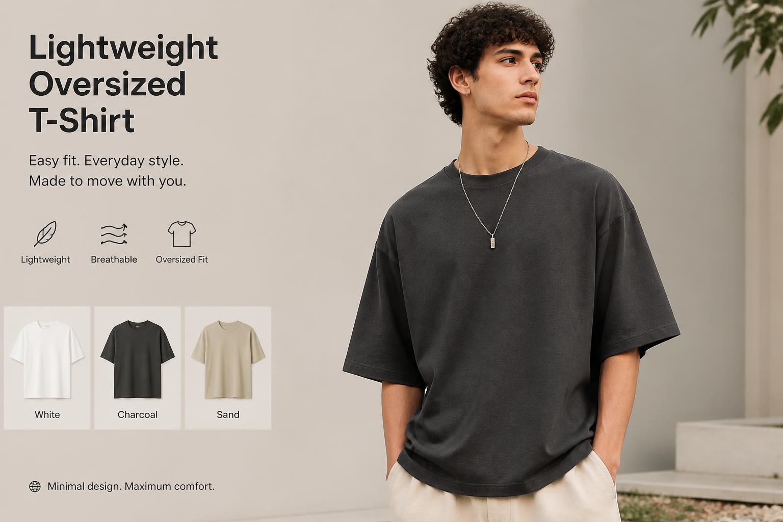 Lightweight Oversized T Shirt fashion