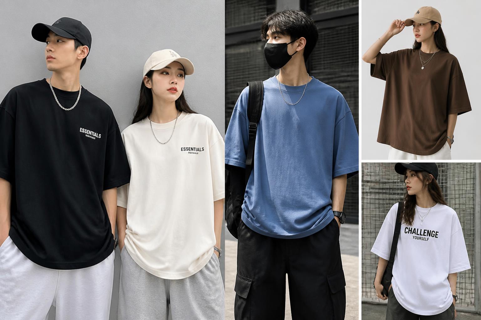 Oversized T Shirt fashion men and Women