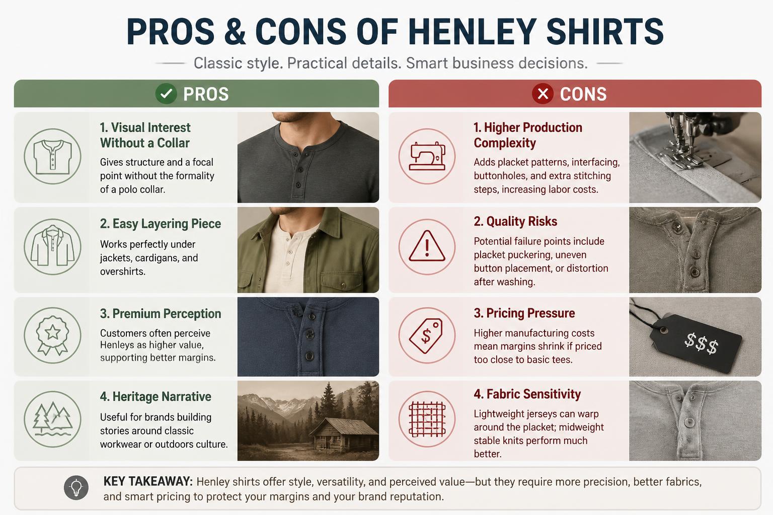 Pros and Cons of Henley Shirts