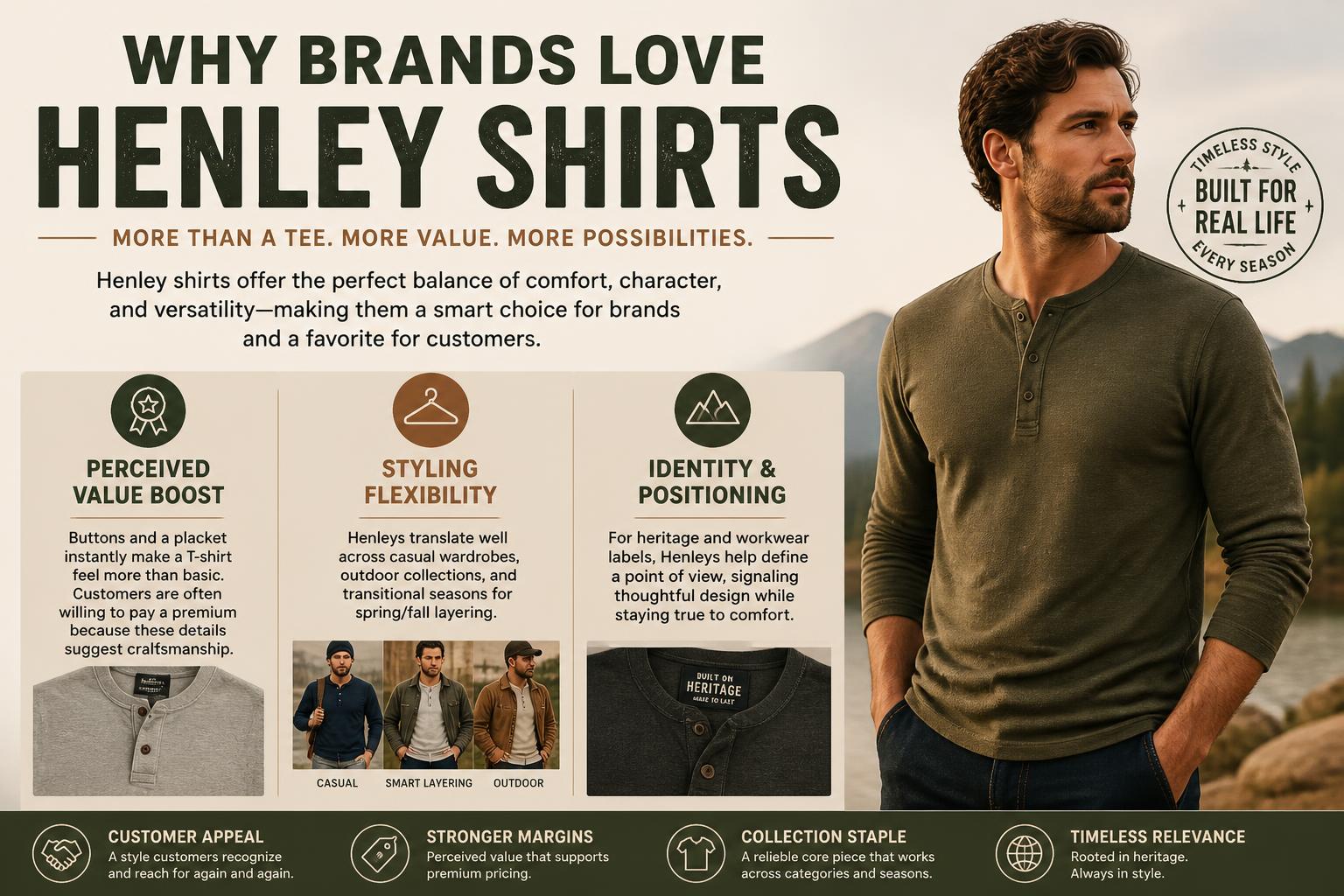 Why Brands Love Henley Shirts