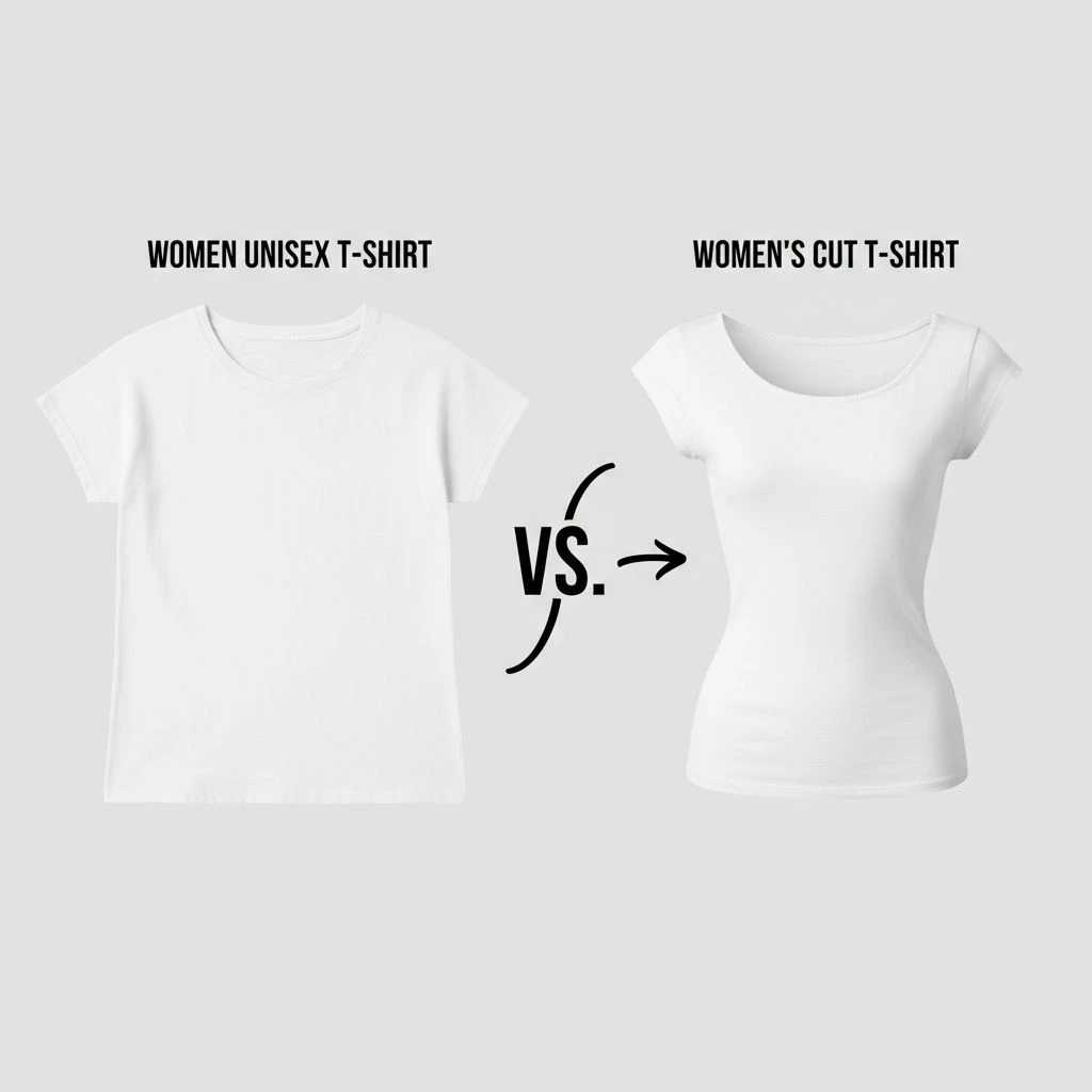 Womens Unisex T Shirts vs. Womens Cuts T Shirts compare image 4