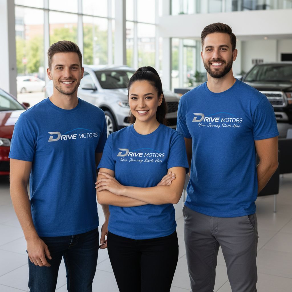Custom T Shirts For Car Dealership wear by employers 10
