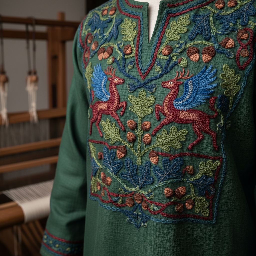 Embroidery Used in Garments Industry Crewel Embroidery