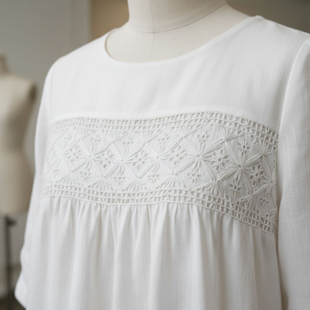 Embroidery Used in Garments Industry Pulled Thread Embroidery 1