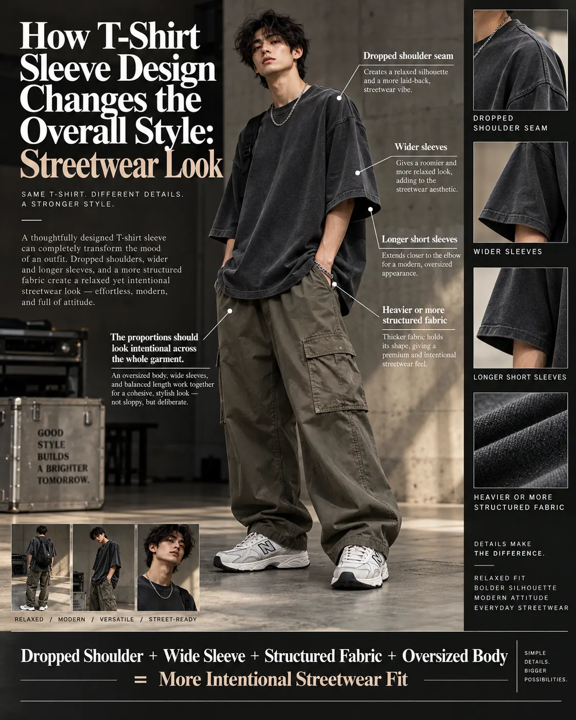 How T Shirt Sleeve Design Changes the Overall Style Streetwear Look