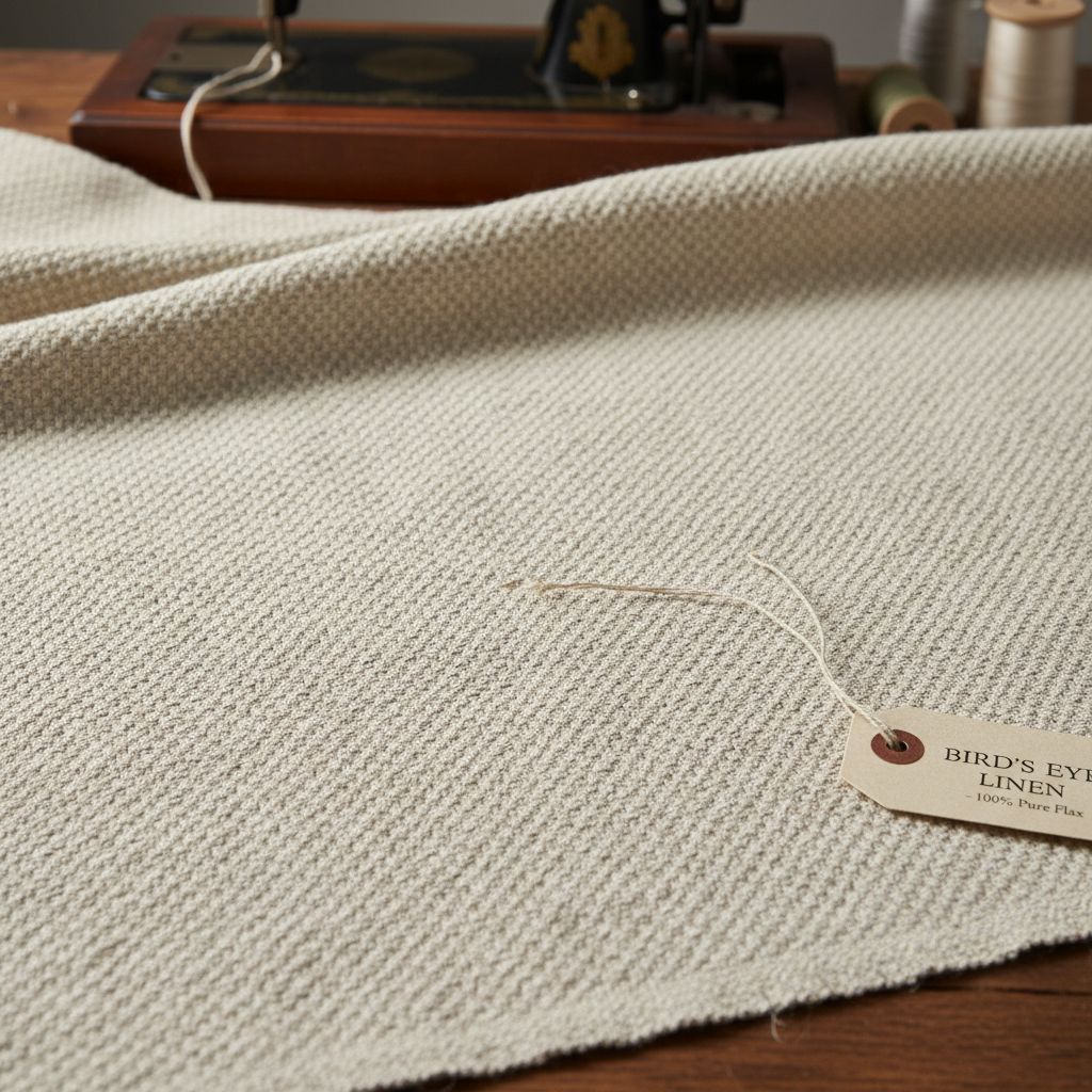 Linen Fabric Types by Weave Birds Eye Linen
