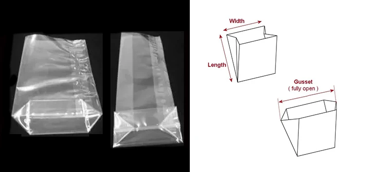Lip and Gusset Poly Bags