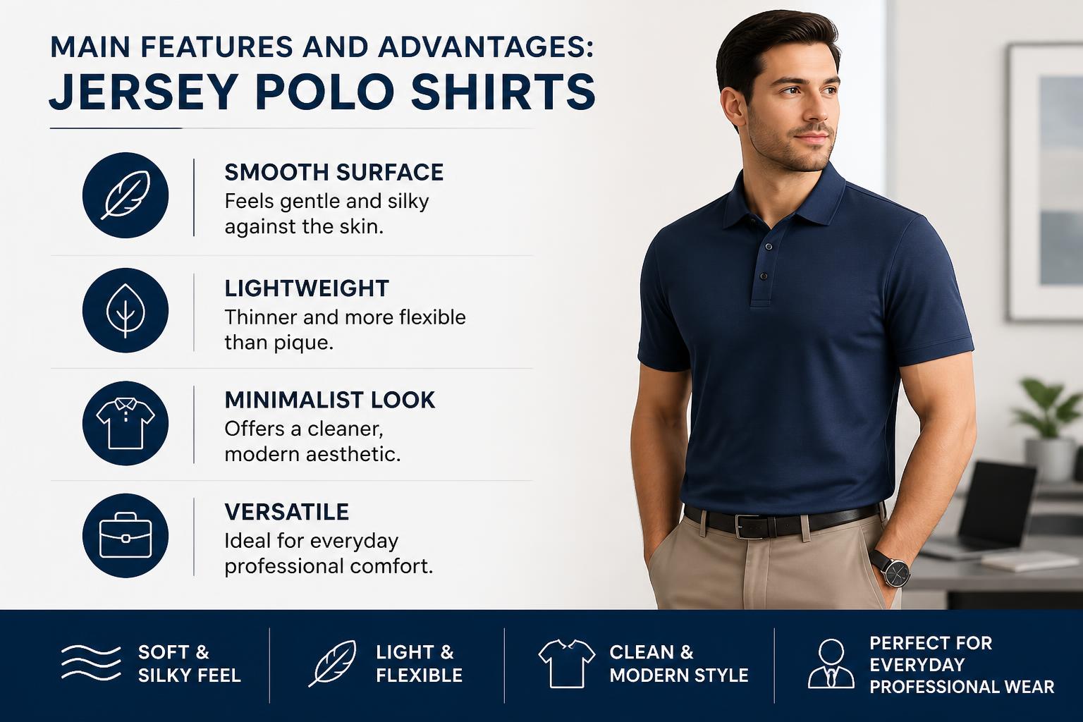 Main Features and Advantages Jersey Polo Shirts