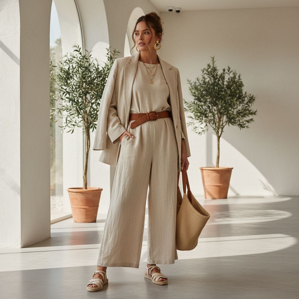 Modern Linen Cloth wear by Women