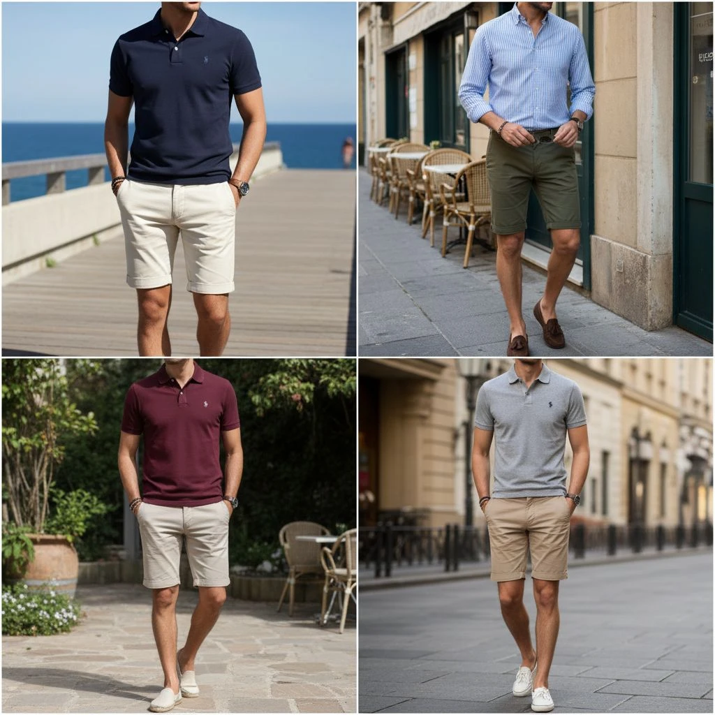 Polo Shirts and Chino Shorts Fashion for Men
