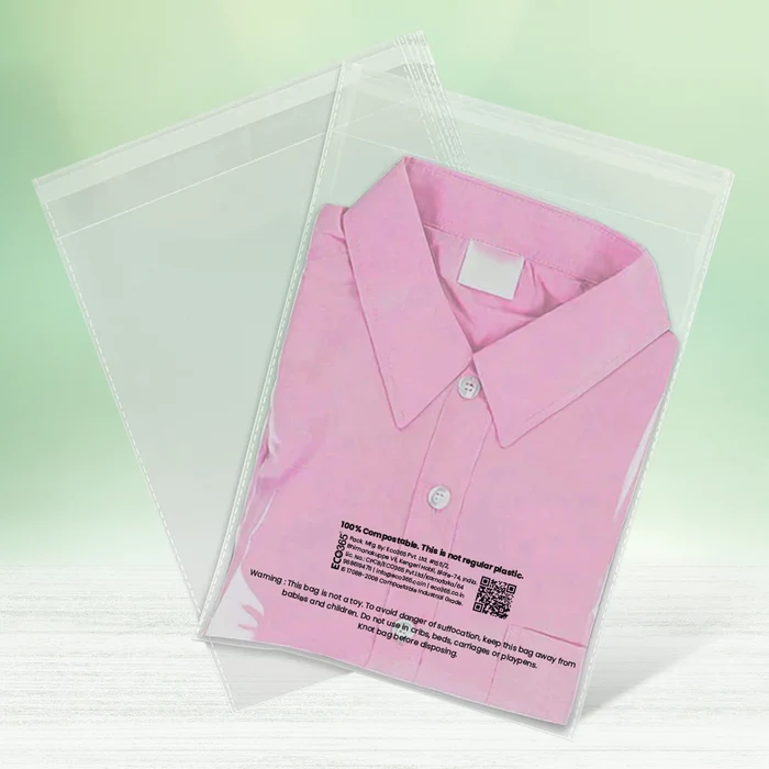 Poly Bags with Flap for garment1