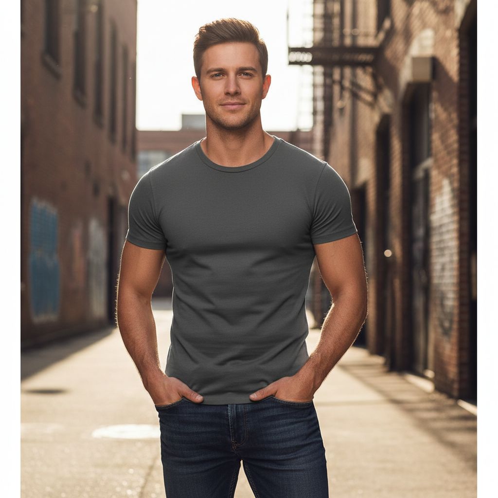 Slim Fit T Shirt wear by men 2