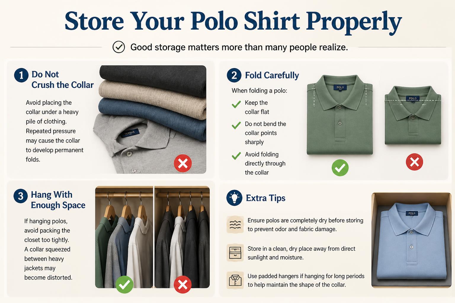 Store Your Polo Shirt Properly