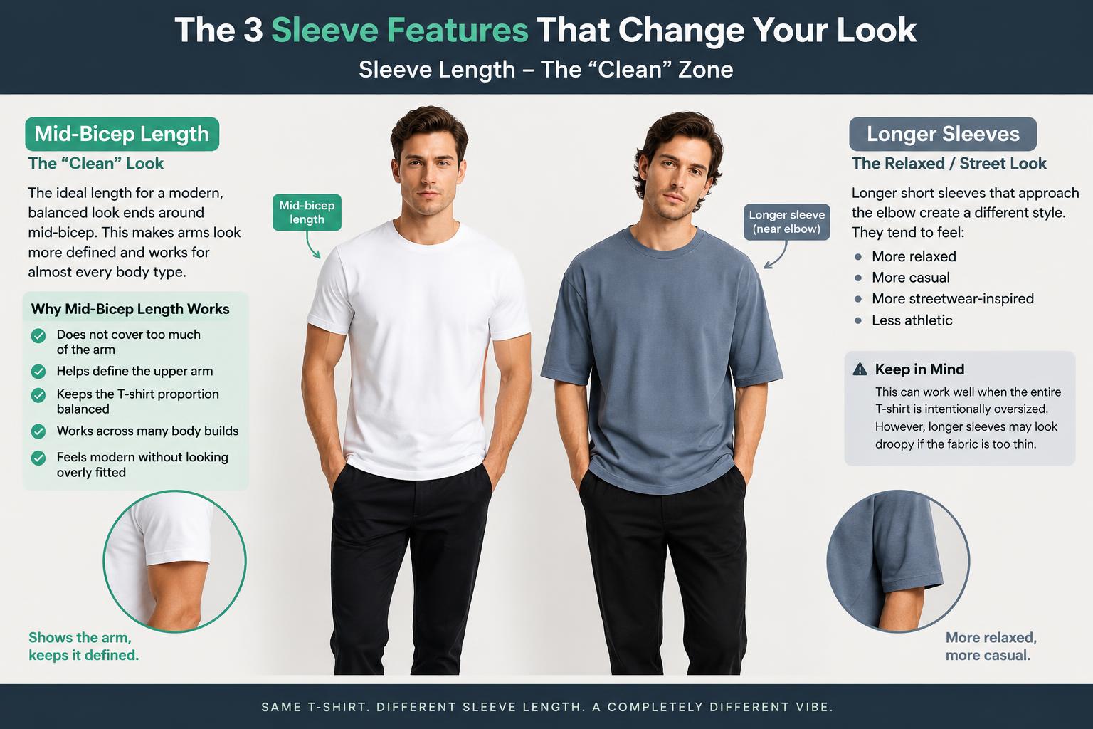 The 3 Sleeve Features That Change Your Look Sleeve Length The Clean Zone