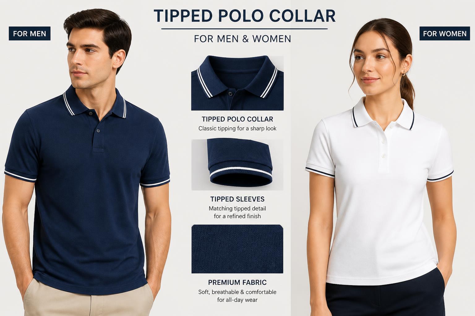 Tipped Polo Collar A Small Detail with a Strong Heritage Feel 1