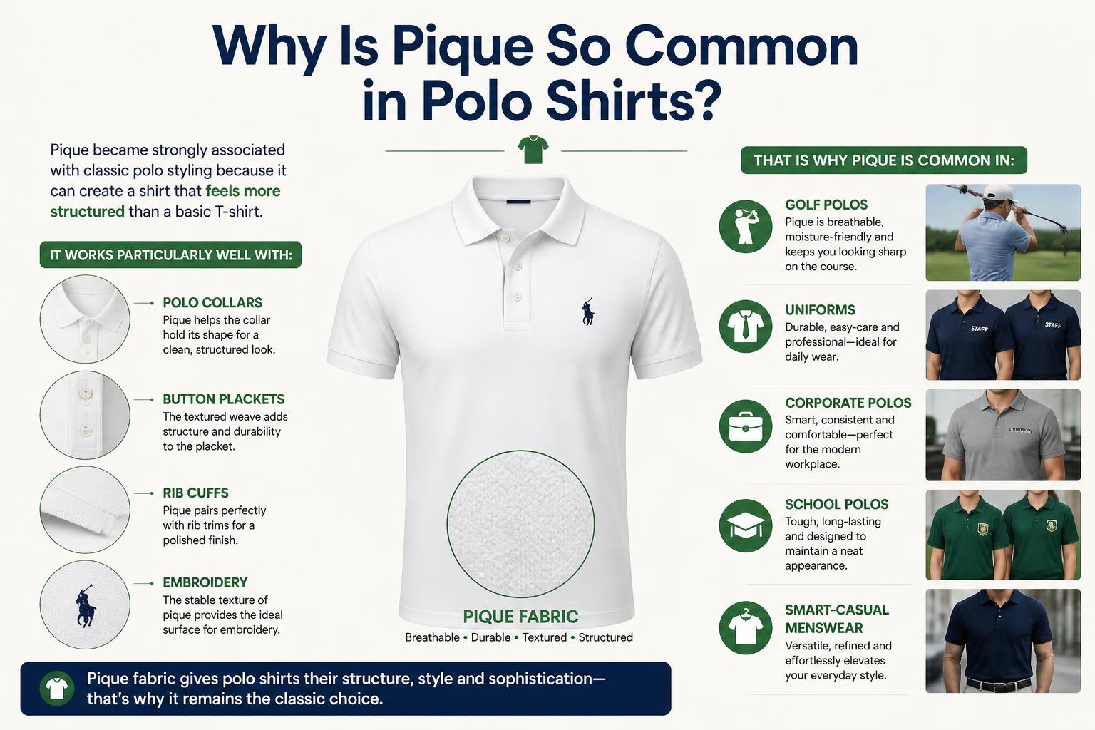 Why Is Pique So Common in Polo Shirts