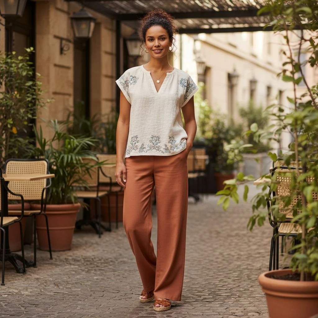 Cap sleeves offer a delicate and feminine look, especially suited for warm-weather garments.