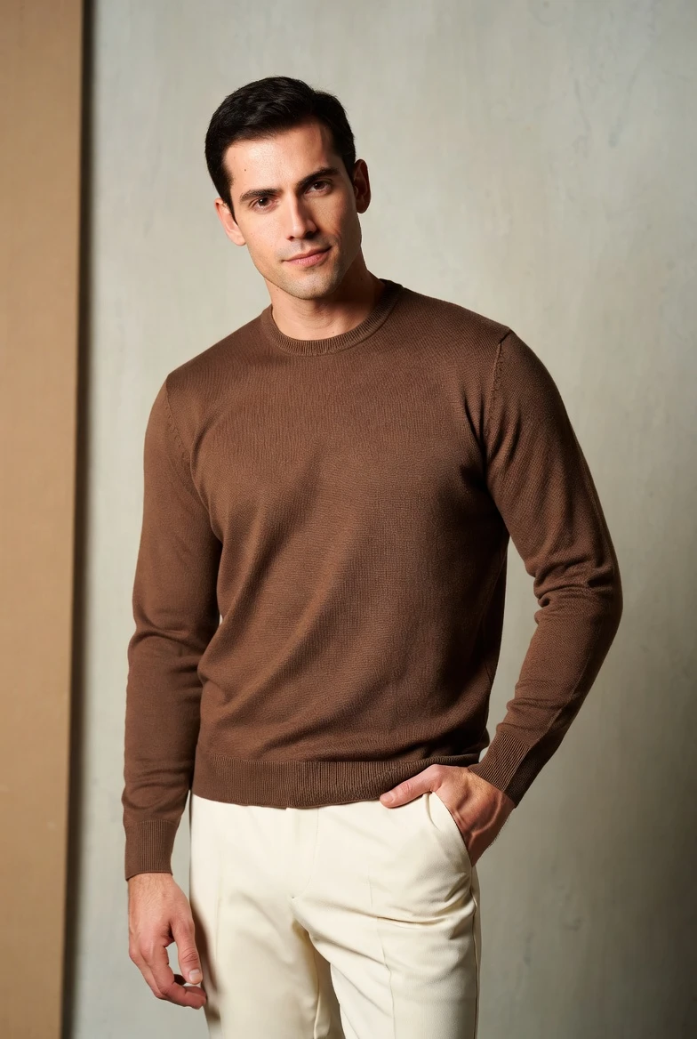 Color Combinations for Mens Daily Wear Brown Cream 1