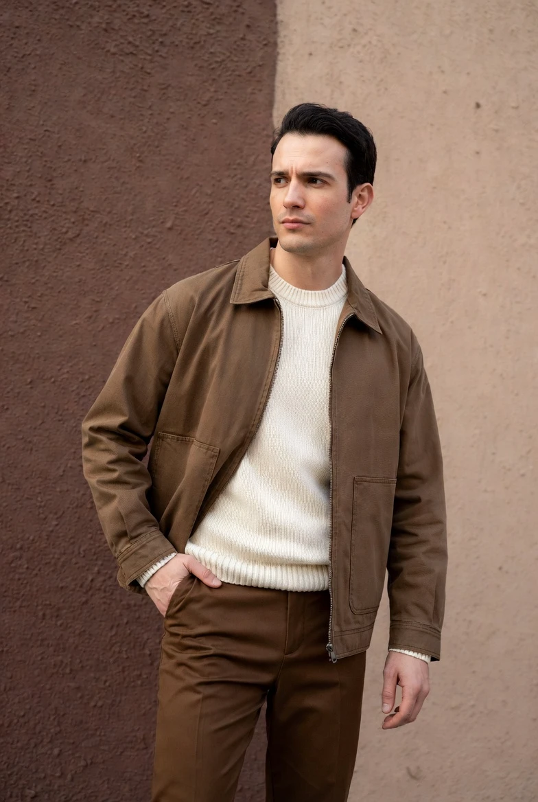 Color Combinations for Mens Daily Wear Brown Cream 3