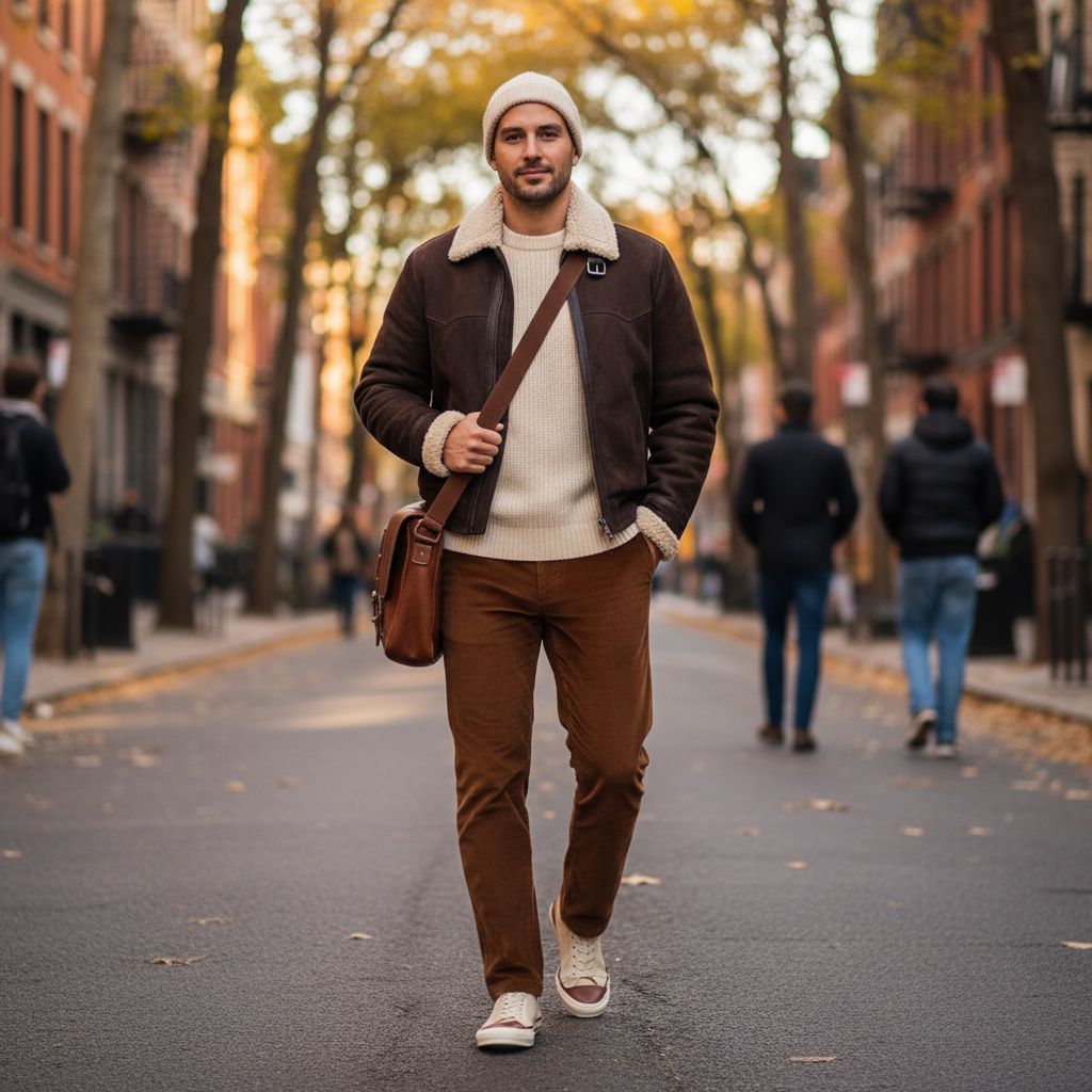 Color Combinations for Mens Daily Wear Brown Cream
